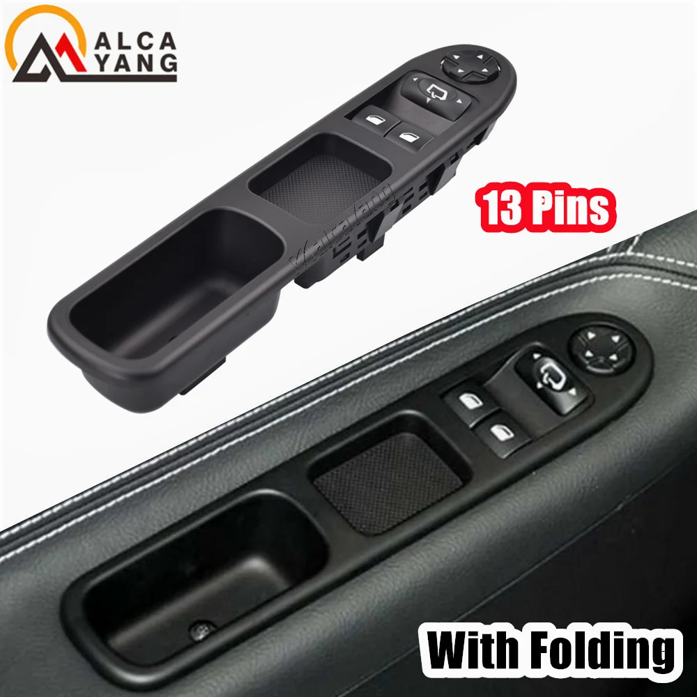 Top Sale Power Window switch Button Lift Glass Retro Foldable for Peugeot 207 207SW 207CC 6554.QA 6554QA 9654859677 car styling