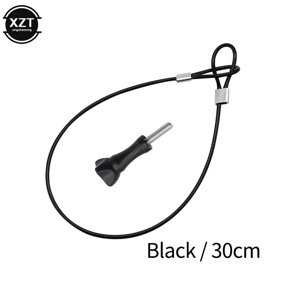 Protable  60CM Sports Camera Anti-lost Wire Rope Safety Rope 304 Stainless Steel For GoPro Hero 11 10 9 8 7 6 SJCAM DJI YI