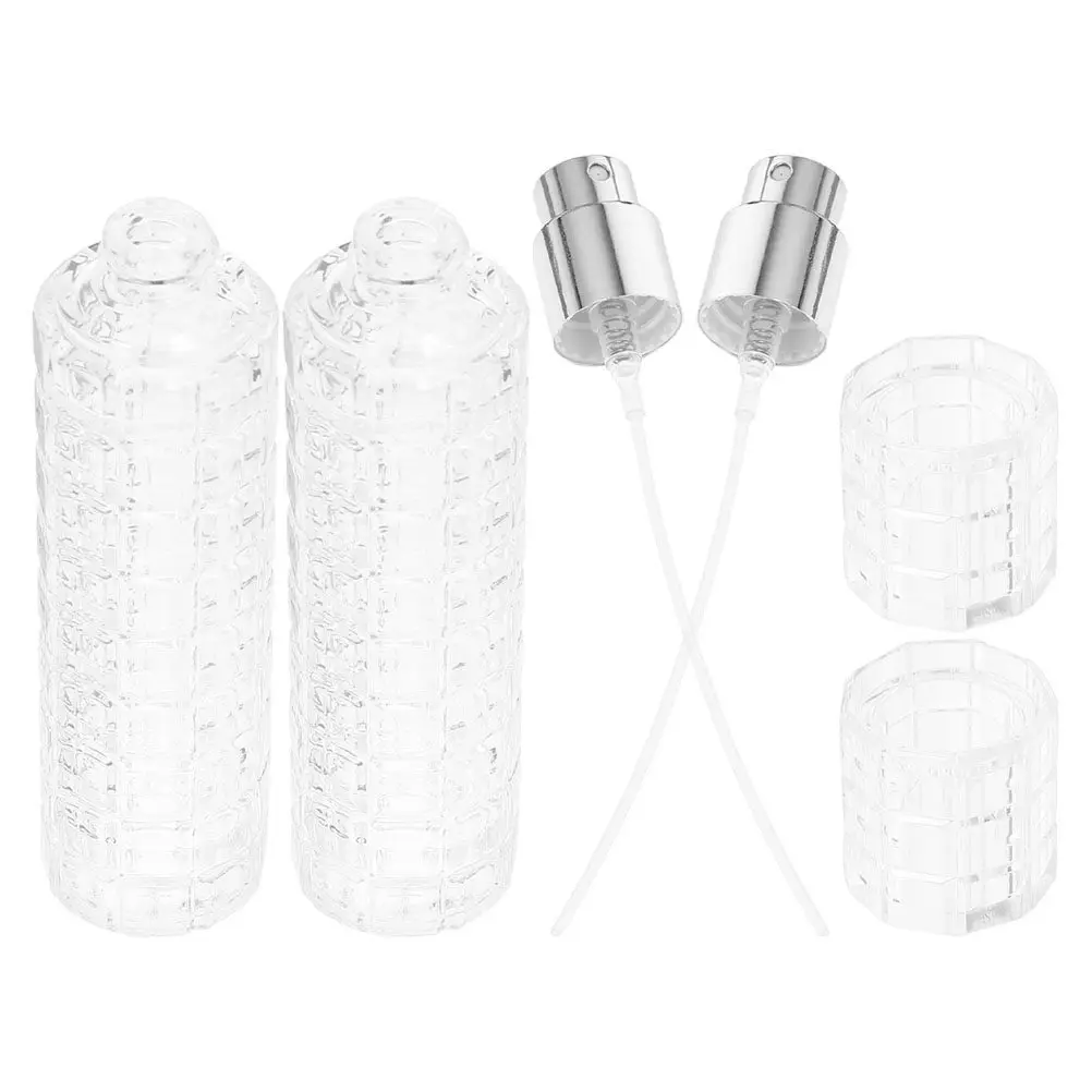 2Pcs Bitters Spray Bottle Crystal Glass Cocktail Atomizer Sprayer Empty Perfume Sprayer for Bartending Travel Makeup Bag
