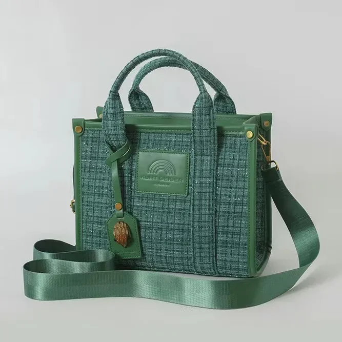 Kurt Geiger-Bolso de mano de gran capacidad para mujer, bolsa de hombro de diseñador de lujo, bolso de playa de tela, tendencia de moda, nuevo, 2023