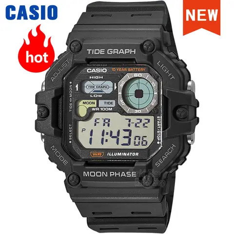 Reloj Casio para hombre, reloj de pulsera deportivo a la moda para exteriores, reloj de estilo de vida activo, diseño informal, serie WS-1700H