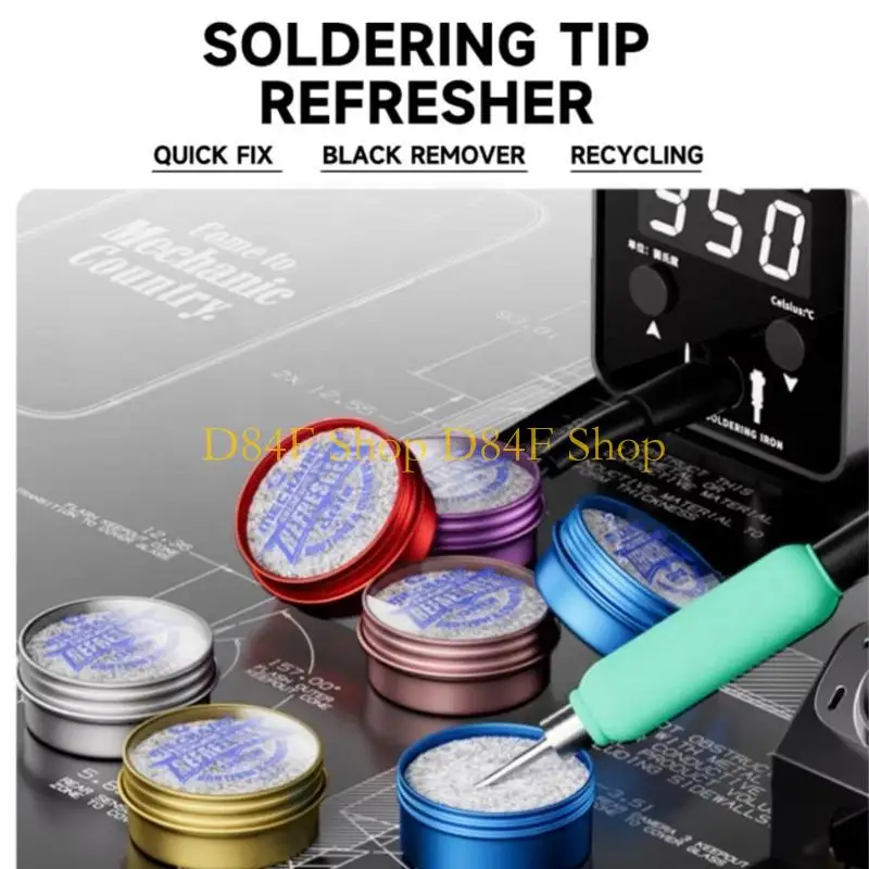 

D84F Soldering Iron Tip Cleaning Pastes Refresher Maintenance Cleaner Repair Tool