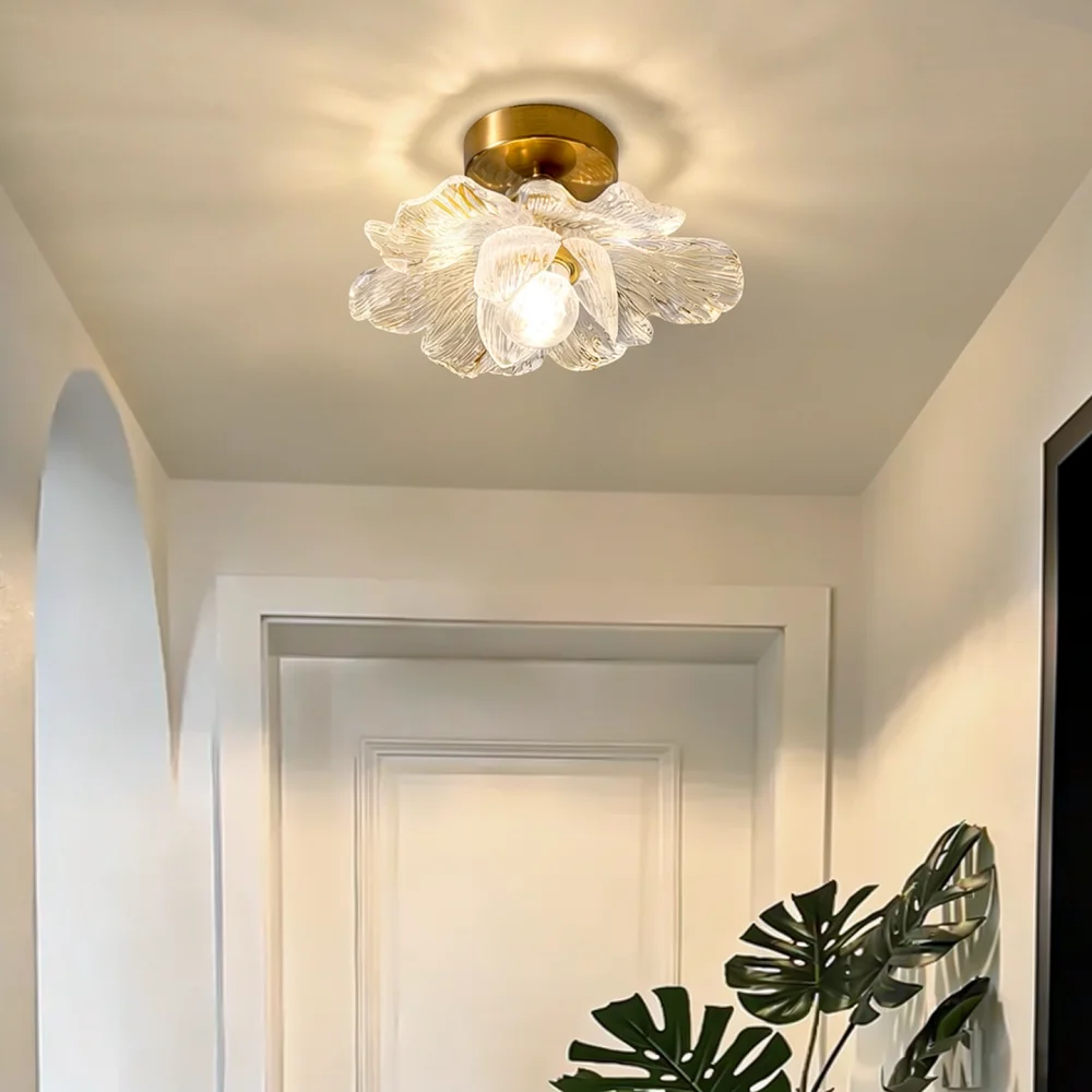 Stylish Petal Shape Ceiling Light Fixture Full Spectrum LED For Hallway Aisle Stairwell Entryway Small Room Lighting