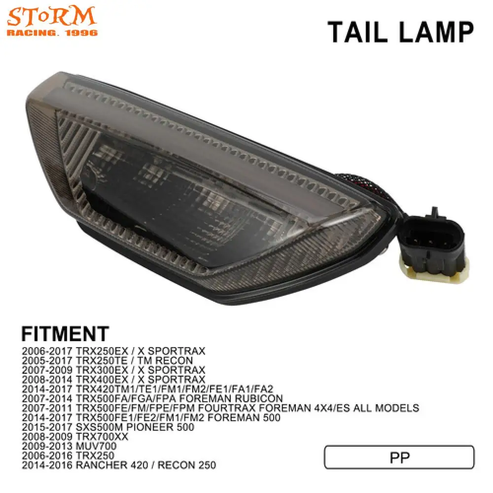 Tail Lamp Rear Brake Light Motorcycle For TRX250TE/TM TRX250EX 400EX 300EX RECON/X TRX500FA TRX700XX SPORTRAX Electric Dirt Bike