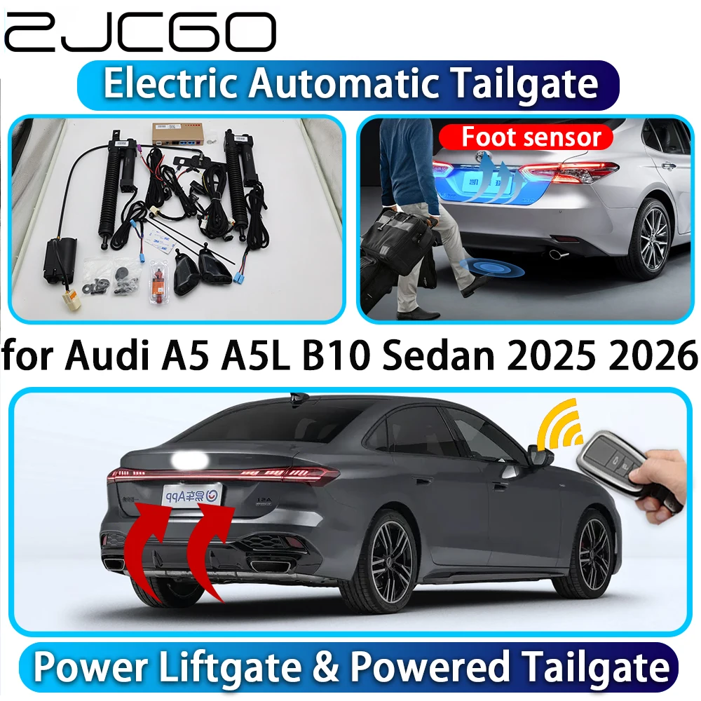 

ZJCGO for Audi A5 A5L B10 Sedan 2025 2026 OEM Automatic Power Liftgate Powered Tailgate Intelligent System Car Trunk Lift Kit