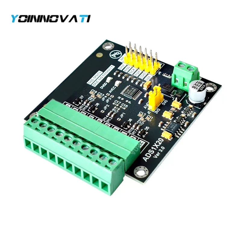 ADS1220 24-Bit ADC Module High Accuracy Data Acquisition Analog to Digital Converter for Industrial Weighing Temperature Sensor