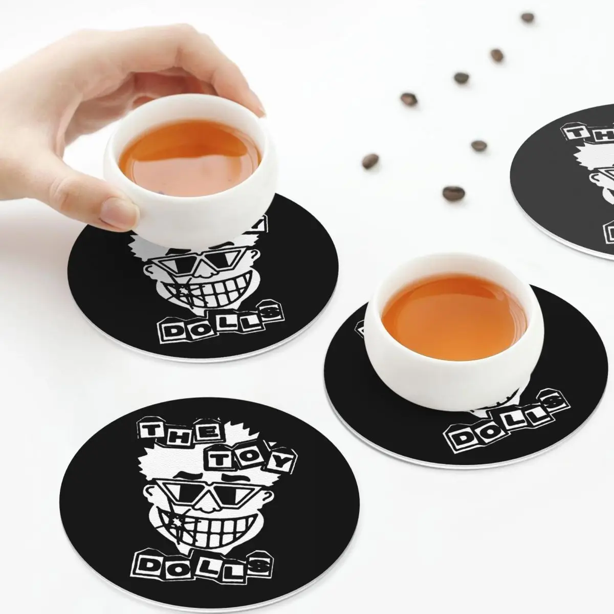 

Подставки для игрушечных кукол, кухонные салфетки, водонепроницаемые изоляционные коврики для чашек, кофейные коврики для декора, домашняя посуда, подушечки, набор из 4 шт.