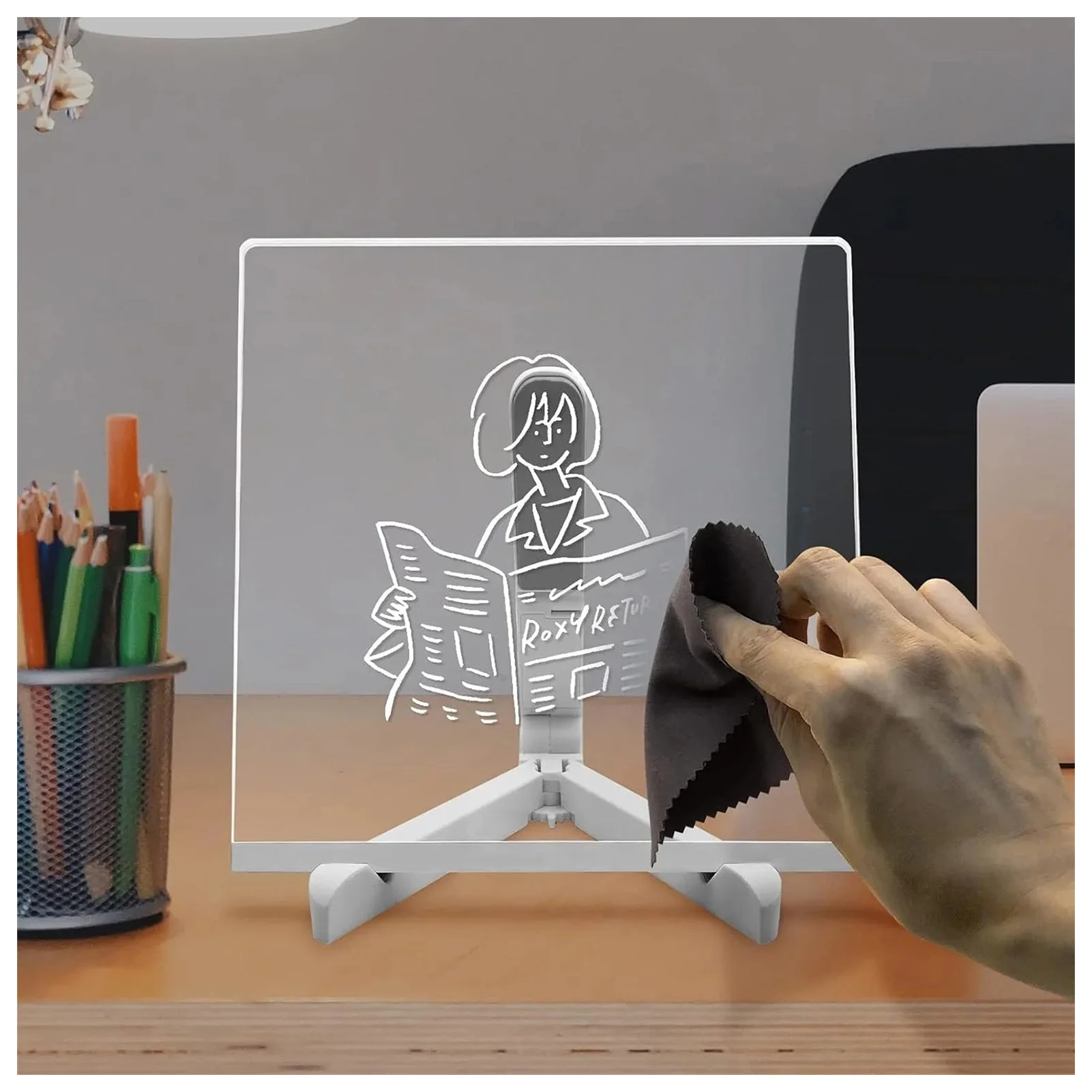 Imagem -05 - Acrílico Colorido Dry Erase Board com Luz Faça Você Mesmo Mensagem Quadro Perfeito para Crianças de Volta à Escola