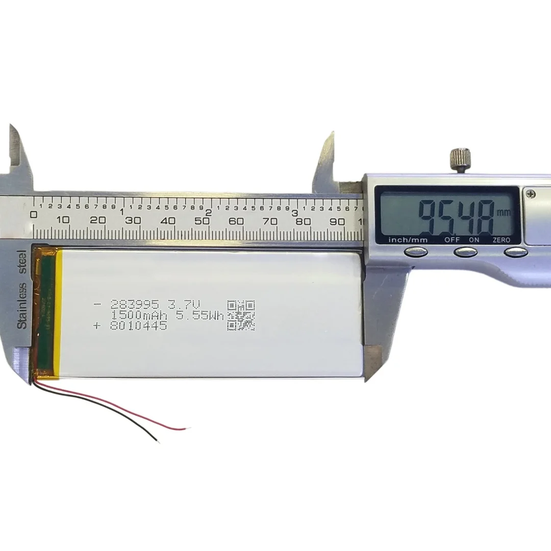 3.7V 1500mAh 283995X Li-Polymer Battery Compatible 304095 304595 353696 For Bluetooth Keyboard Ultra-thin Modified Phone