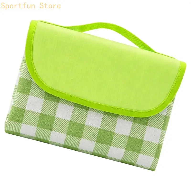 Shared Outdoor Seating Blanket for Family Relaxation, 78.7 x 78.7 in 600D Fabric with PVC Moisture Barrier Backing X7JD