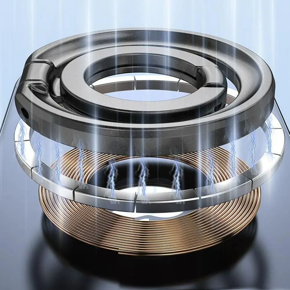 

Портативная складная магнитная застежка на палец, двухсторонний прочный всасывающий держатель для телефона, вращающийся на 360° ° Подставка для телефона