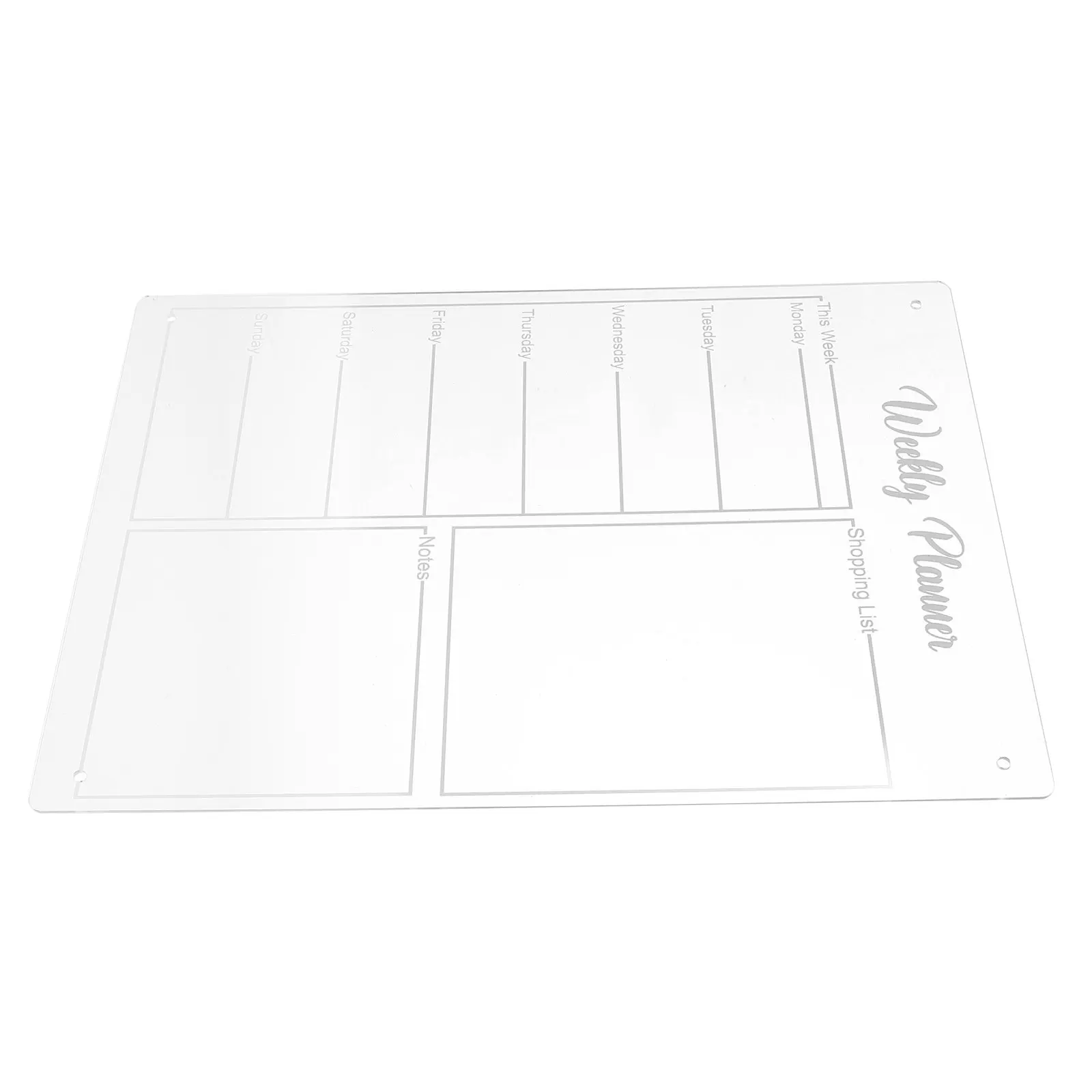 

Магнитная акриловая доска-календарь на неделю, сухостираемый планировщик для холодильника, список дел, планирование еженедельного меню, доска для списков дел