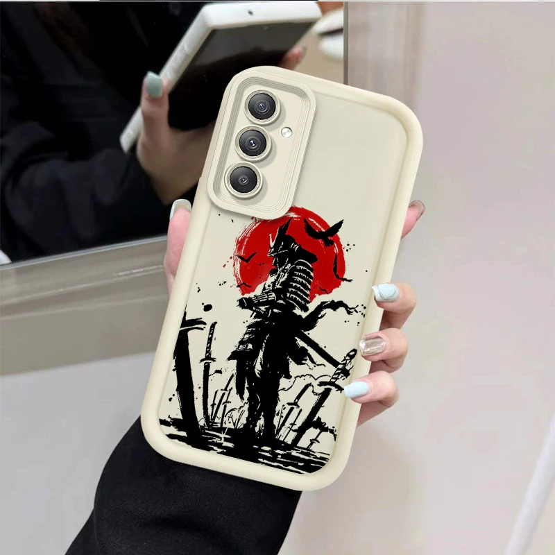 اليابان شبح الوجه الساموراي حقيبة لهاتف سامسونج غالاكسي A54 A05 A05S A34 A24 A14 A53 A33 A23 A13 A52 A52S A32 A22 A12 A71 A51 A31 A50