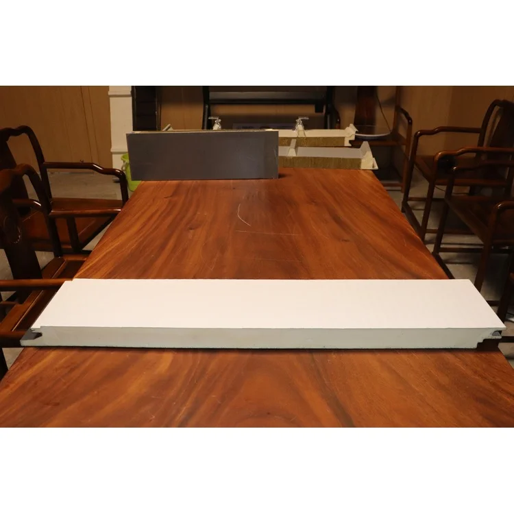 Metal polyurethane sandwich panel decorative wall panel roof panel waterproof fireproof for prefabricated clean rooms