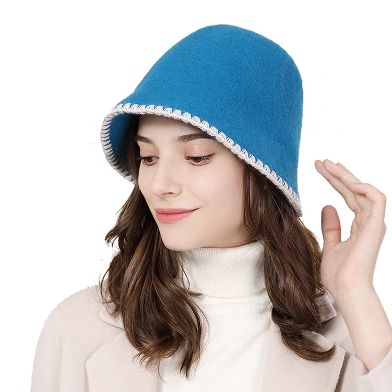 

Cloche Hat Women Autumn Winter Wool Warm Accessory For Outdoor Sports Hiking Luxury