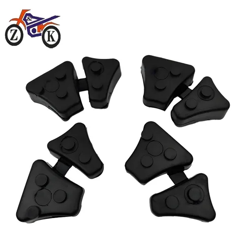 Imagen 2 del producto Rueda trasera de goma para motocicleta, 4 Uds., para Yamaha XV 250 H Virago XV 250 N Virago XT600 XT660, cojín de absorción de impacto, pieza de goma