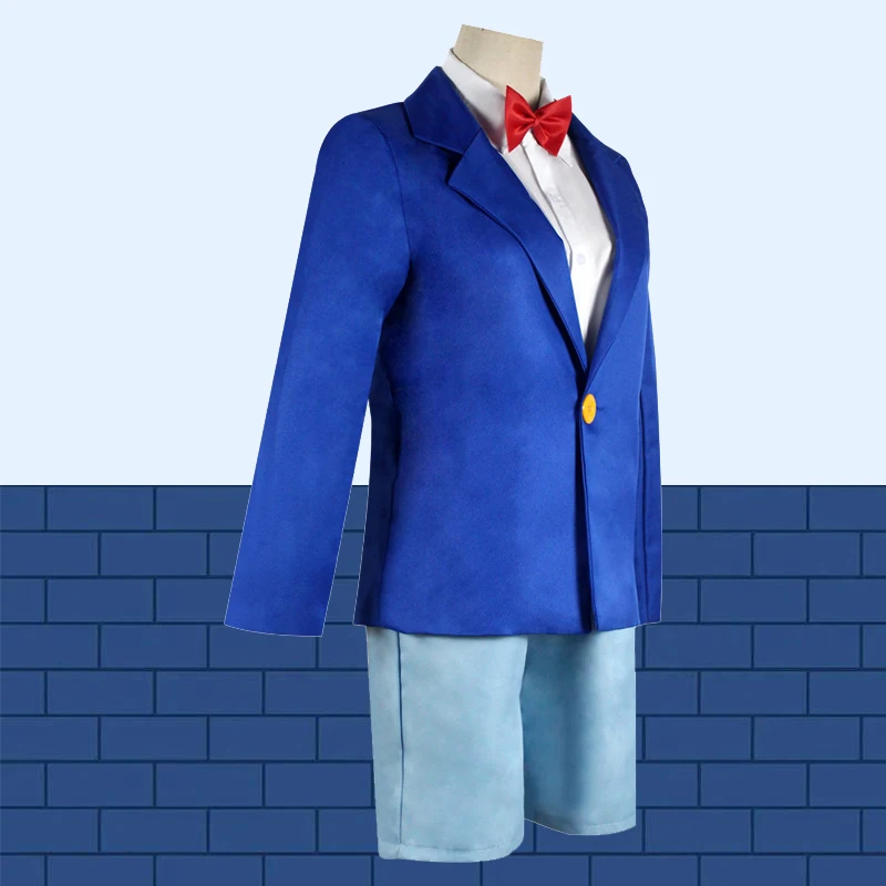 أنيمي المحقق كونان إيدوغاوا تأثيري الرجال والطفل هالوين زي كونان موحدة مجموعة القماش طالب أزياء مسرحية