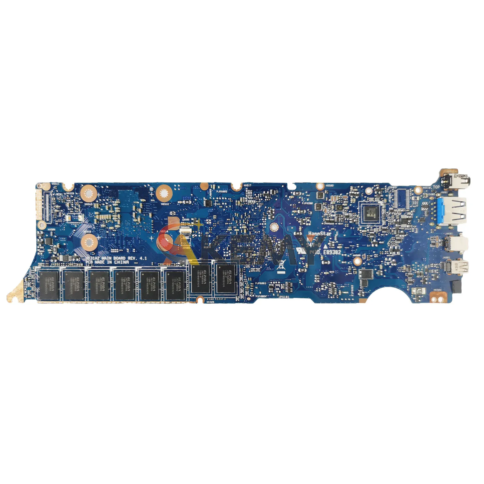 UX31A2 اللوحة الأم للكمبيوتر المحمول ASUS ZenBook UX31A UX31A2 اللوحة الرئيسية للكمبيوتر المحمول مع وحدة المعالجة المركزية I3 I5 I7 100% اختبار موافق الشحن السريع stk