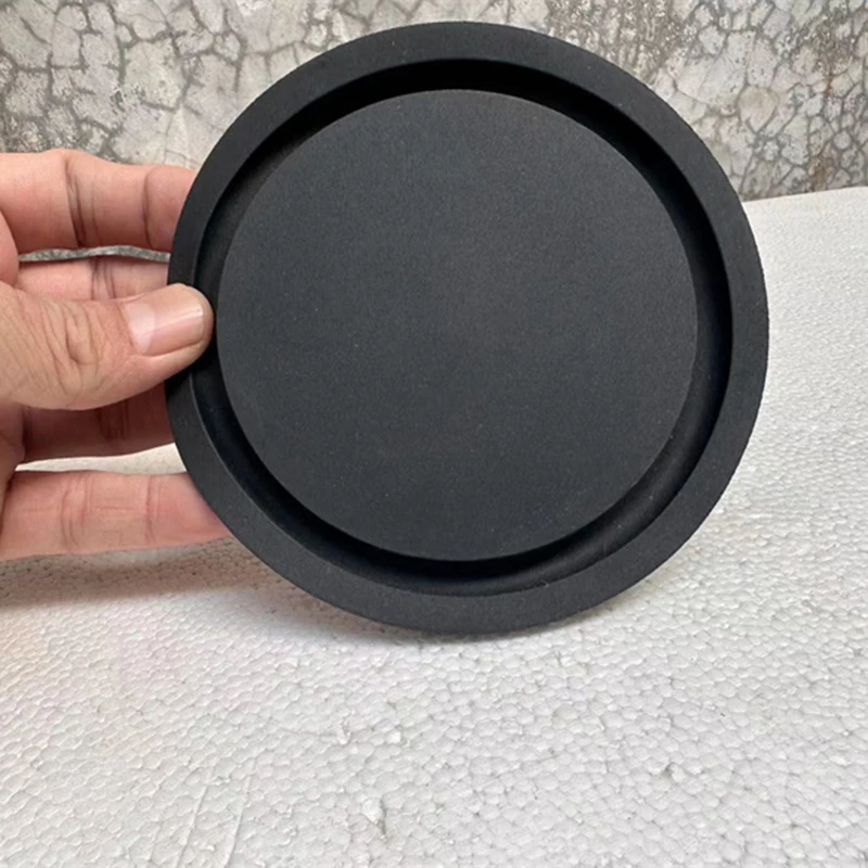 وعاء معدني 5 بوصة عالي الجودة باس مساعدة مكبر الصوت المتكلم السلبي المبرد باس تهتز المتكلم الحجاب الحاجز باس ملف صوتي أسود #3