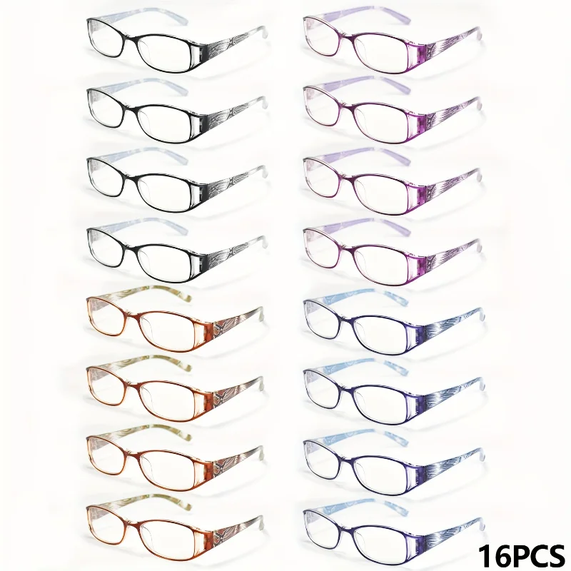 16 16 Pairs of Elegant Reading Glasses for Women, High-definition Magnification Suitable for Computer Operation - Aliexpress Deal