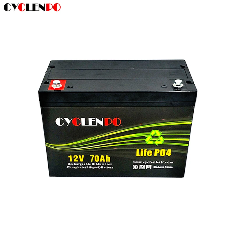 Deep cycle 12v 70ah battery li-ion car ups battery