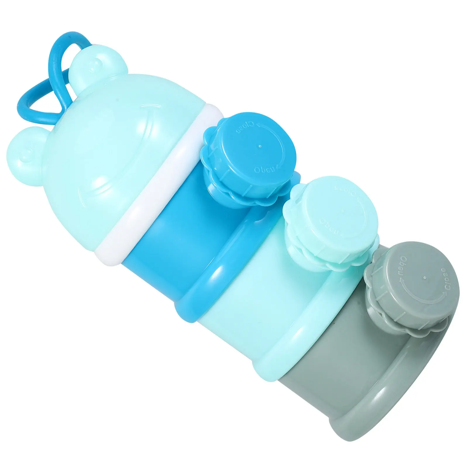 

Cartoon Infant Milk Powder Box 3 Layers Portable Mini Milk Powder Storage Container for Baby Snack Food Storage Feeding Tool