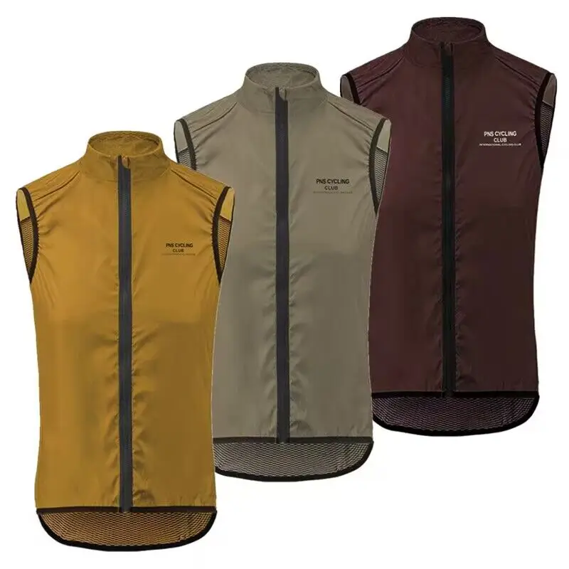 Men Cycling Vest PNS Lightweight Windproof Sleeveless Bicycle Gilet Slim Fit Breathable Quick Dry MTB Road Bike Cycling Vest