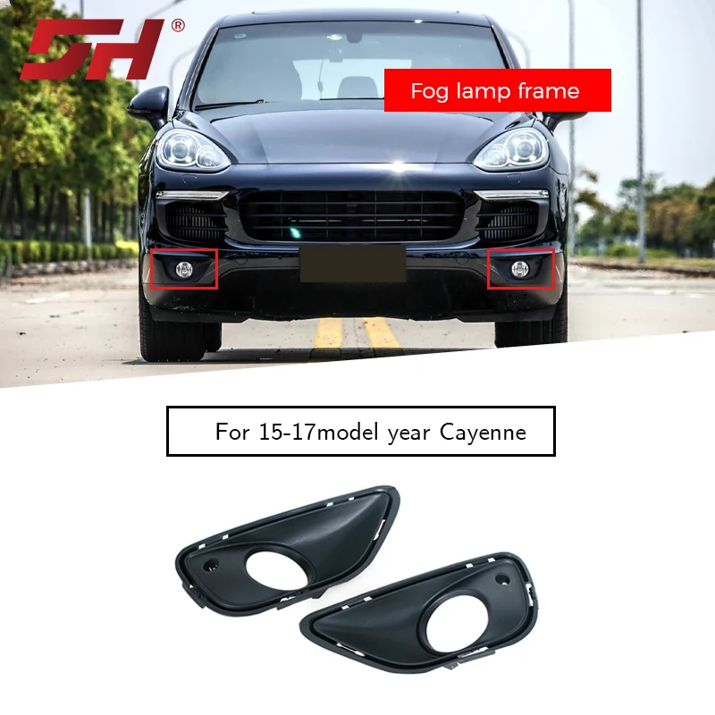 

Car front bumper fog light frame suitable for Porsche Cayenne 958.2 2015-2017 958505823009B9 958505824009B9
