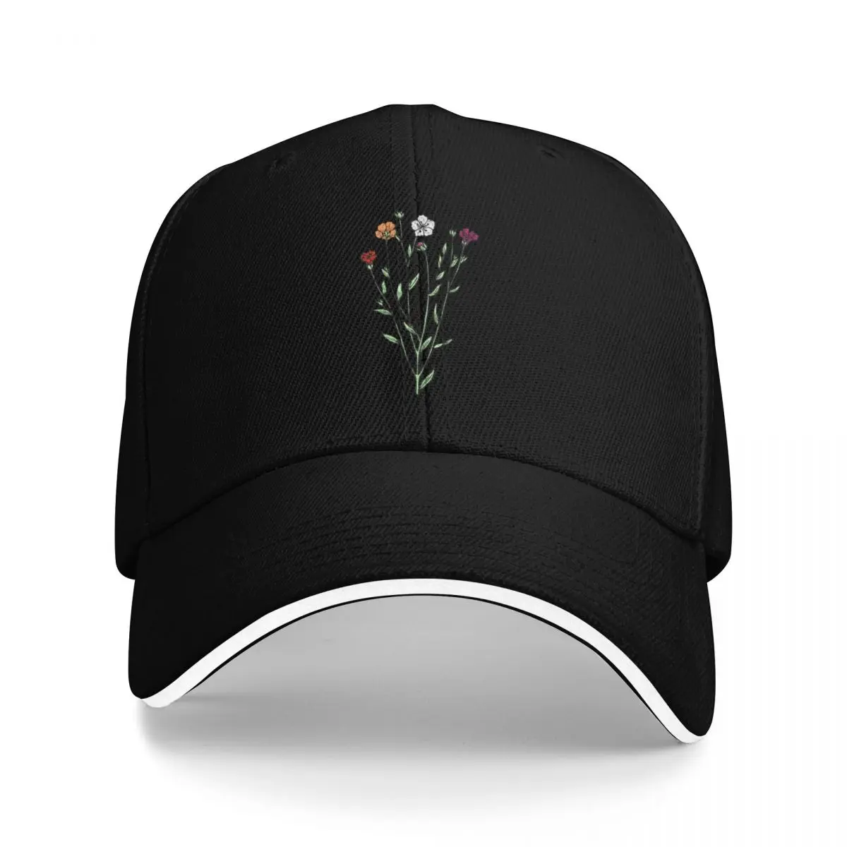 

Subtle Lesbian Pride Flax Sprig Baseball Cap foam party Hat Rugby derby hat Hat Baseball Cap Caps Male Women's