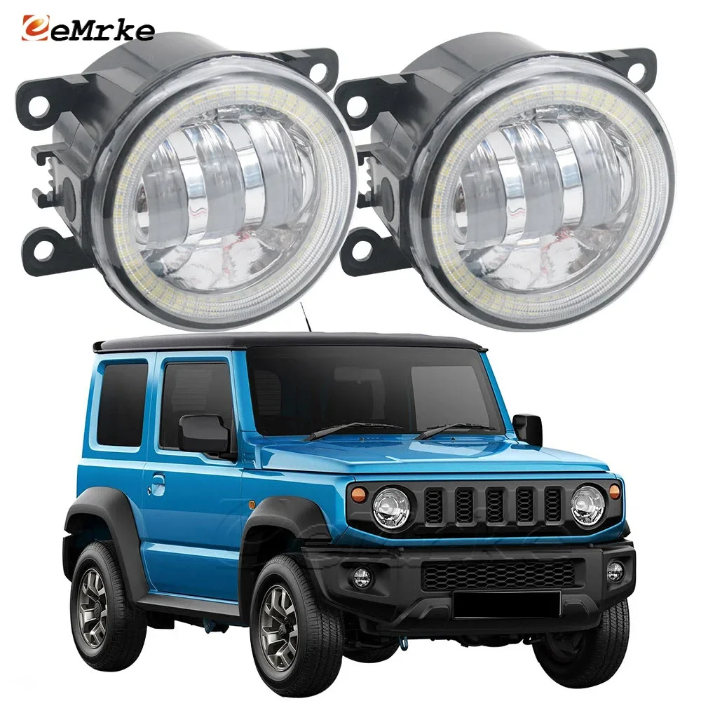 

2X Led Head Lamp Daylight DRL Aperture for Suzuki Jimny JB64 JB74 FJ/GJ SN JB43 2005-2022 Car Fog Lights Assembly 12V H11 Lens