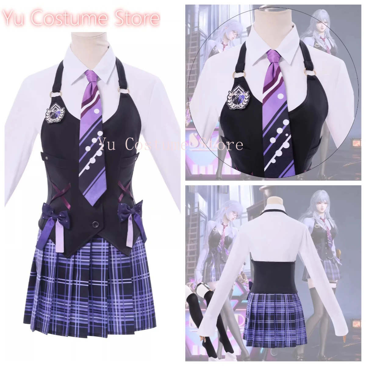 

Костюм для косплея Bladepoint Ji Yingying Spring Prelude, полный комплект с париком, для аниме-выставок и сценических выступлений, высокое качество