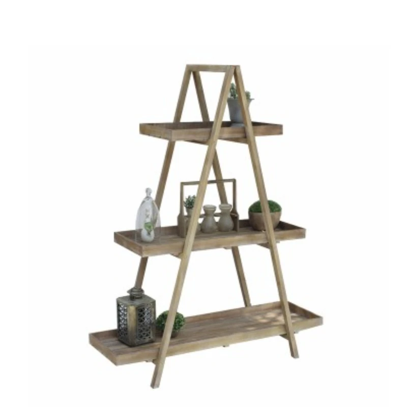 

Solid wood display rack flower rack bookshelf baffle shelf Bogu rack ladder display , American rural retro nostalgia