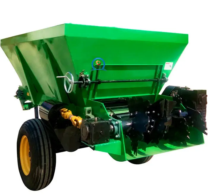 hot sale 2.5tons multifunctional tumbril fertilizer sand salt spreader dung cart manure cart spreader for tractor