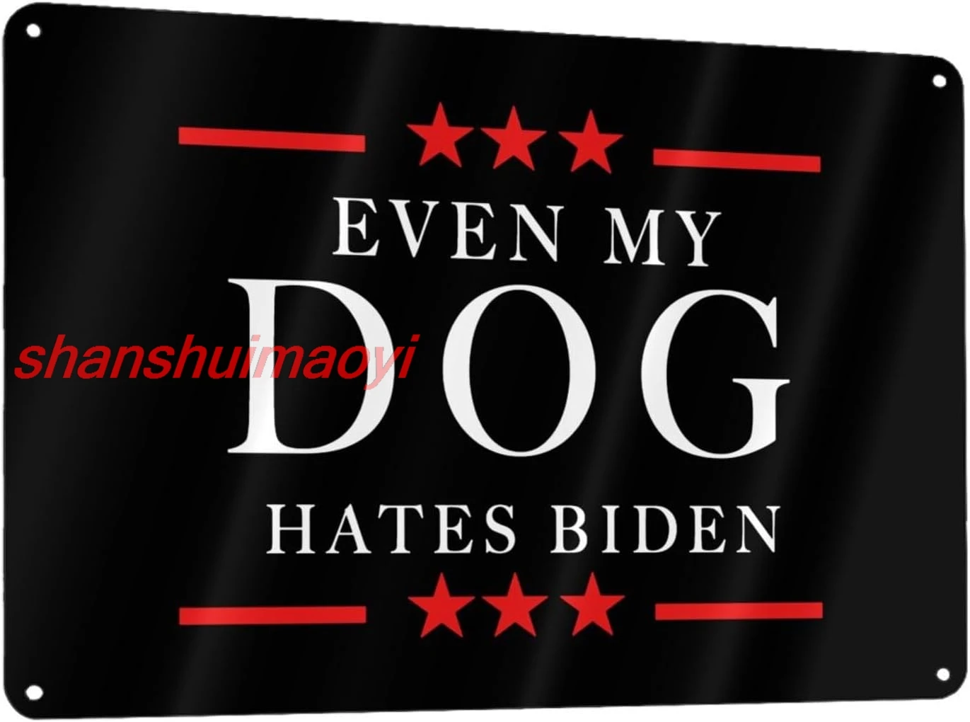 shan Dog Hates Biden Metal Sign Decor Metal Painting Sign For Home Street Yard Bars Restaurants Store Pubs Wall Decor Met 1pc