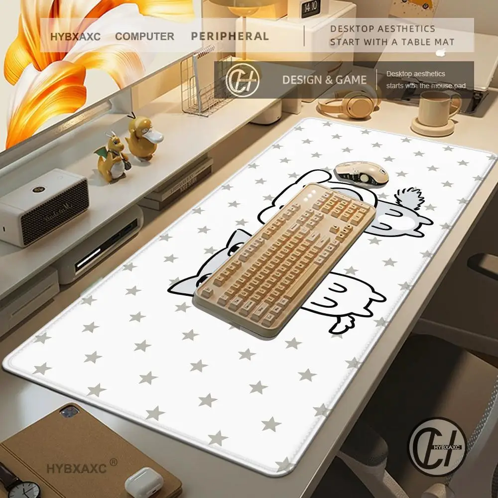 HYBXAXC Mouse Pad Non-Slip Dog Cute Lock Edge Office G-Ganadi Student Gaming Thickened Cartoon Large Writing Pad Cushion