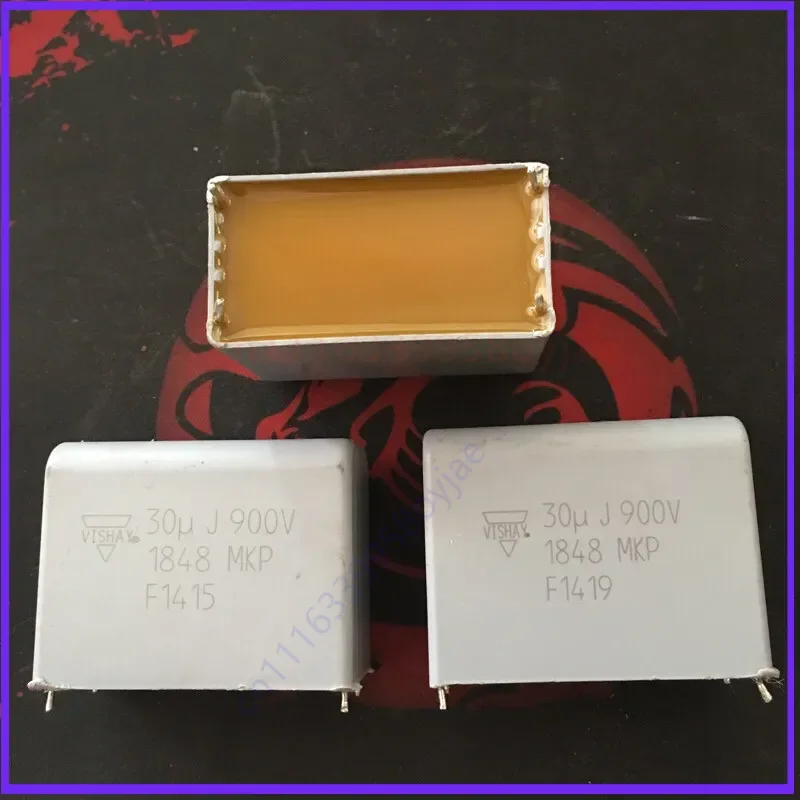 Used for Vishay 1848MKP Series 30UF 900V DC Tube Amp High Voltage Non-Polar Filter Capacitor   10pcs