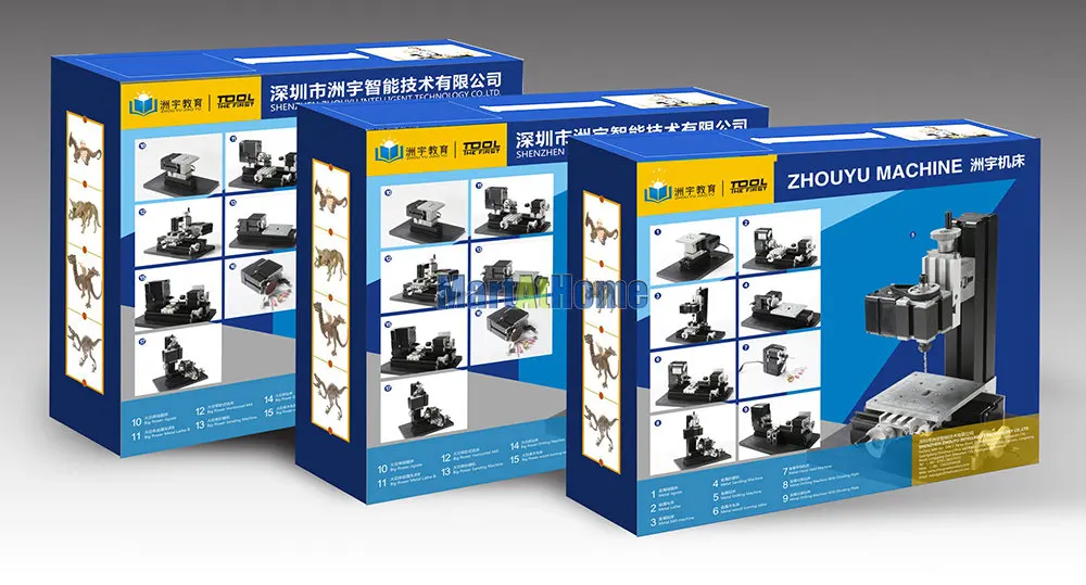 24W Metal 4 in 1 Mini Machine Kit Z4000M 20000RPM Lathe, Wood-turning, Jigsaw, Drilling, Sanding, Hand-held Machine