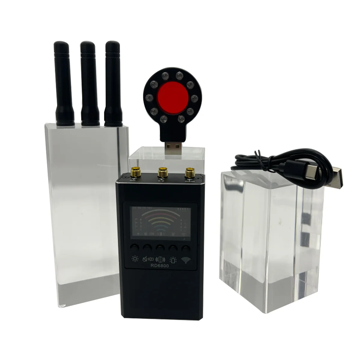 

Anti - Spy gadgets Travel Essential Hidden Camera Detector Find Bugs GPS Trackers Protect Privacy in Hotel Car Meeting Room