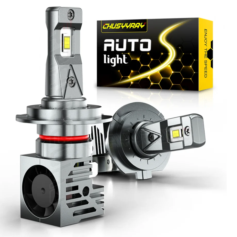 

PCVBMLAUT Car lights 2-sides H7 LED Headlight Bulbs Kit High/Low Beam 4000LM 6500K Super Bright 2X Car accsesories
