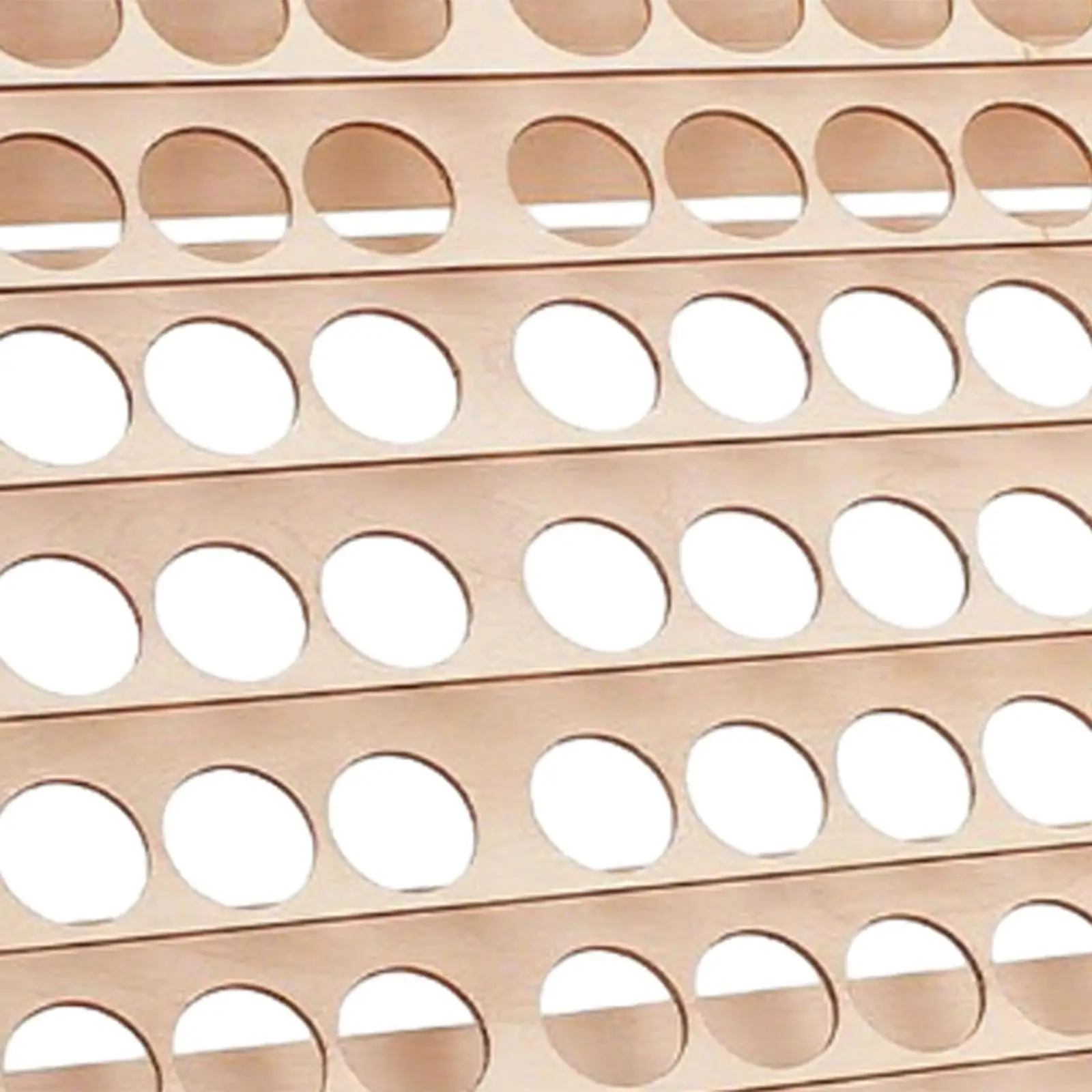 DIY Wooden Paint Storage Organizer Rack 60 Holes Bottle Display Stand Space Saving for Art Projects