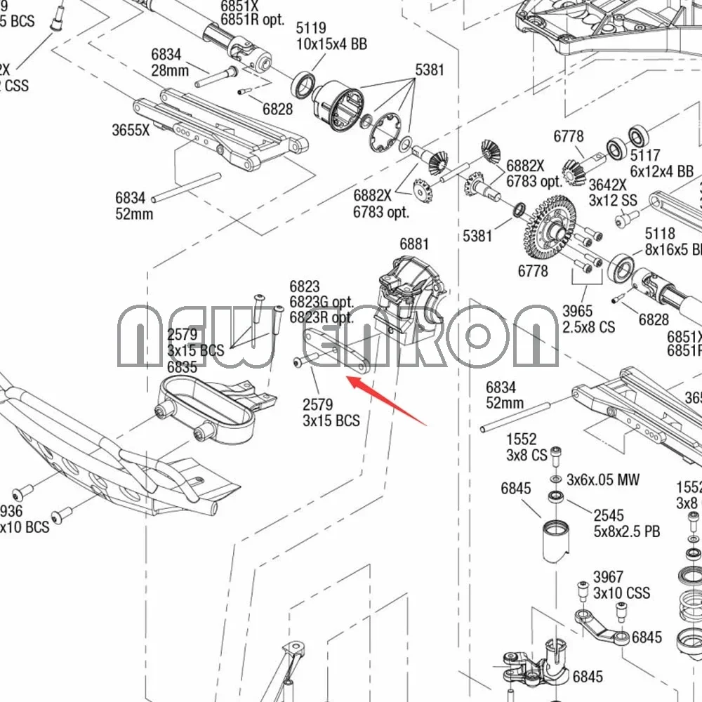 1P 6823 Aluminum Front Bulkhead Tie Bars Arm Brace For RC Traxxas 1/10 Slash 4x4 Rustler Stampede Upgrade Parts