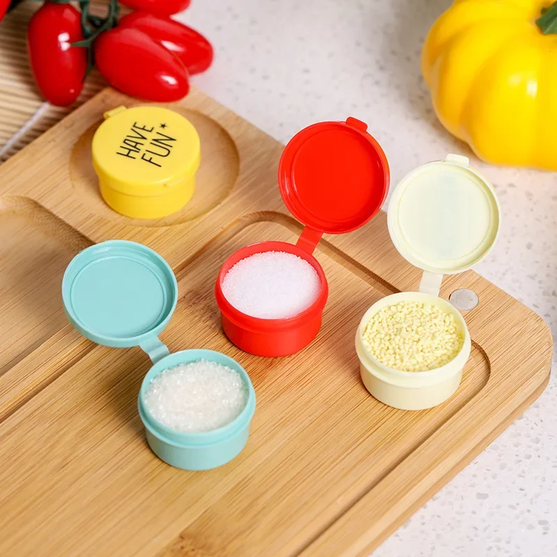 4pcs Mini Seasoning Sauce Bottle Portable Ketchup Bottle Salad Dressing Container For Bento Lunch Box Kitchen Accessories