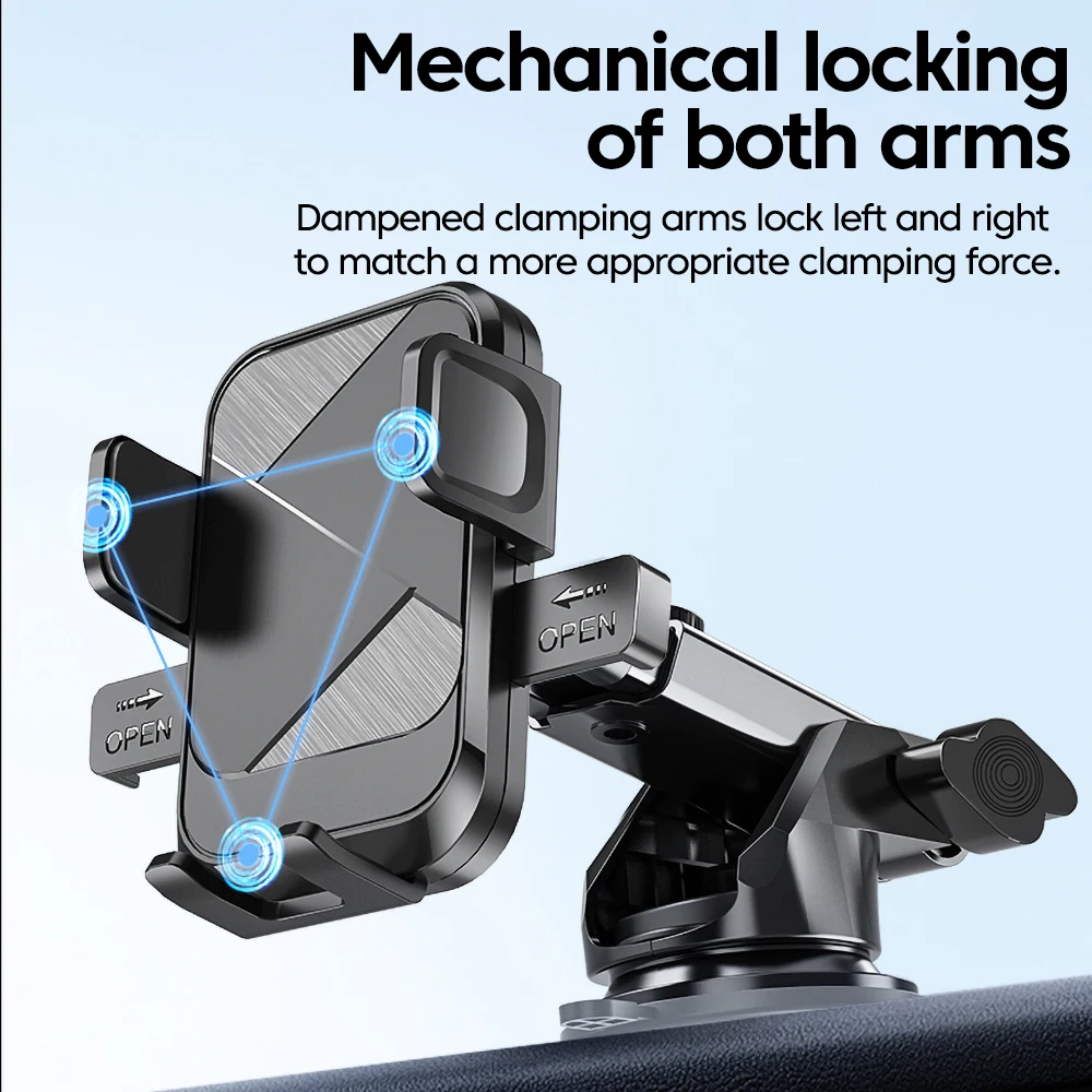 Suporte universal para telefone para carro com ventosa 360 °   Suporte de suporte para celular para painel de carro para pára-brisa para telefone de 4,7 polegadas-7 polegadas