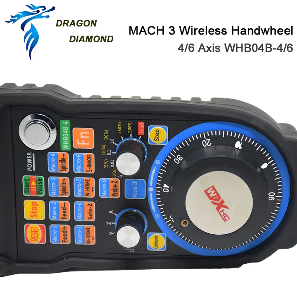 DRAGON DIAMOND XHC CNC Mach3 Handwheel Wireless Mach3 MPG Pendant Handwheel For Milling Machine 4 6 Axis MPG WHB04B-4 WHB04B-6