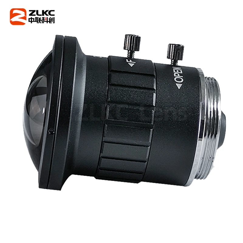 عدسة عين السمكة 8.0 ميجابيكسل HD 2.5 مللي متر ، حامل CS ، عدسة مراقبة CCTV 1080P ، عدسة CCTV 2/3 بوصة F1.6 ، البعد البؤري الثابت