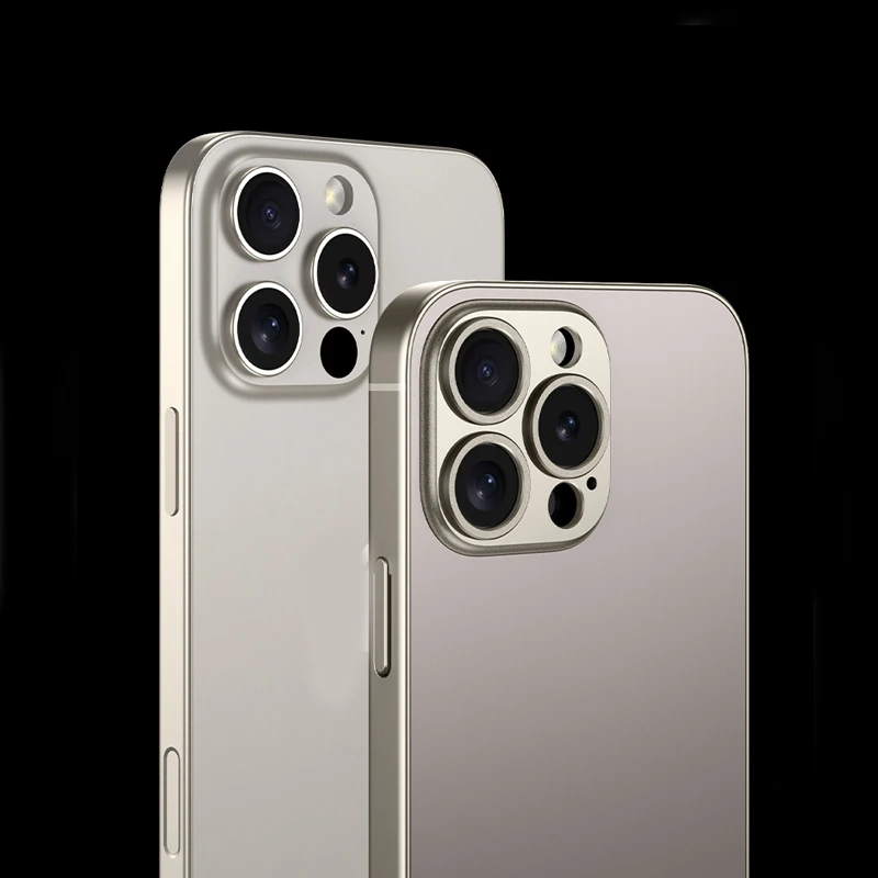 حافظة هاتف رفيعة واقية بعدسات غير لامعة لهاتف آيفون 16 برو ماكس بلس أغطية صلبة مقاومة للصدمات ومضادة للسقوط