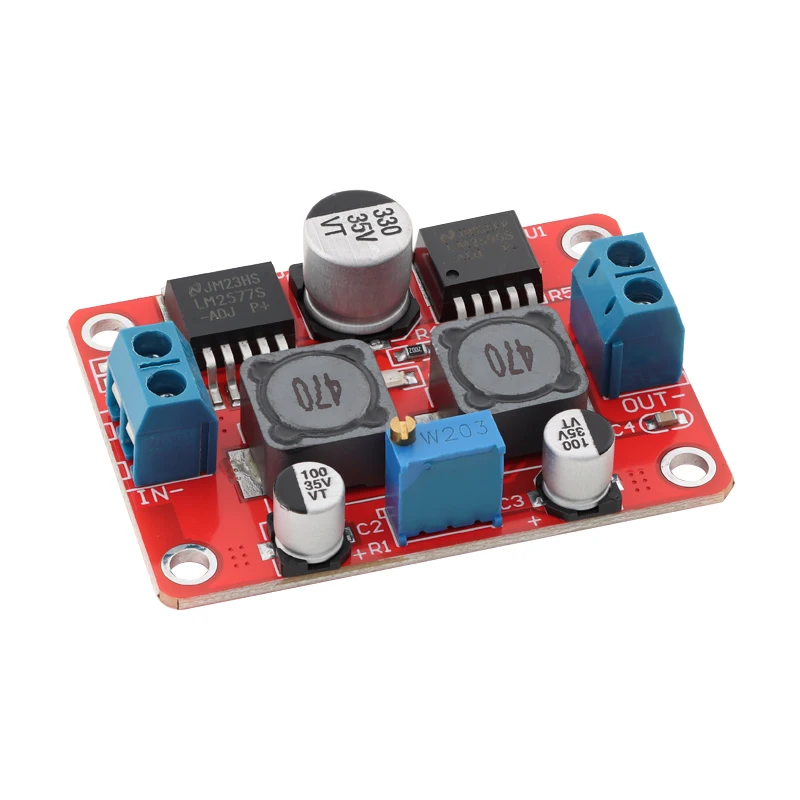 LM2596S DC-DC LM2577S تنحى دفعة باك الجهد وحدة محول الطاقة غير معزولة تيار مستمر مجلس لاردوينو