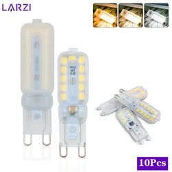 Bombilla LED G9 de 220V, 3W, 5W, 7W, foco blanco frío/cálido/Natural para candelabro de cristal, reemplazo de lámpara halógena, iluminación, 10 unidades por lote
