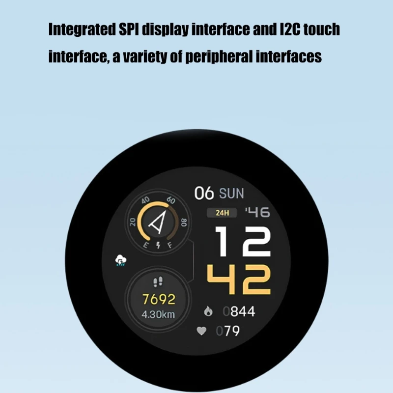 Pantalla táctil a color 2,1 pulgadas y 262K para ESP32S3, compatible con WiFi integrado, procesador 2 núcleos