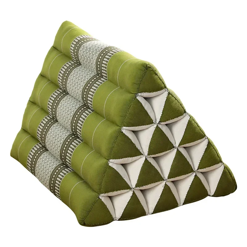 South East Asia style fabric triangular pillow bedside large backrest bay window tatami sofa waist large cushion